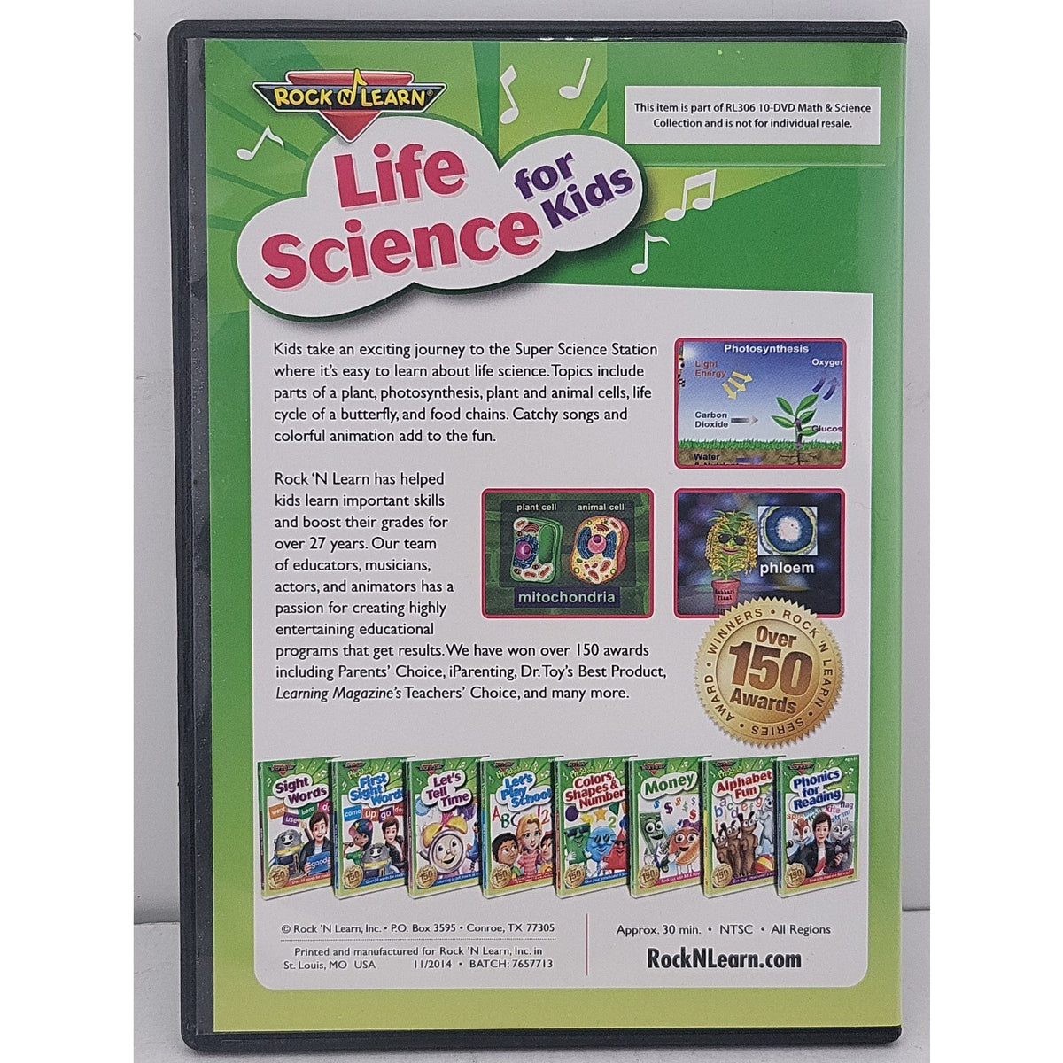 Rock N Learn Life Science For Kids DVD
