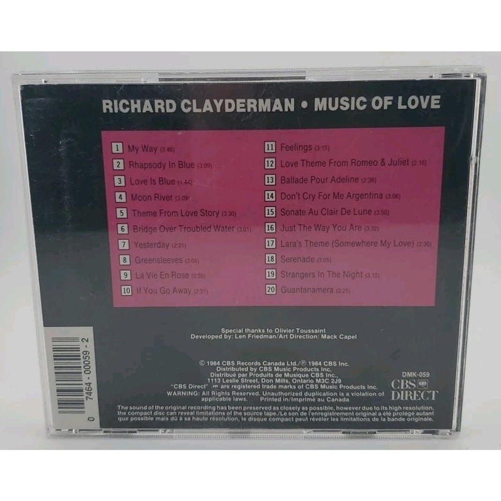 Richard Clayderman Music Of Love (CD)