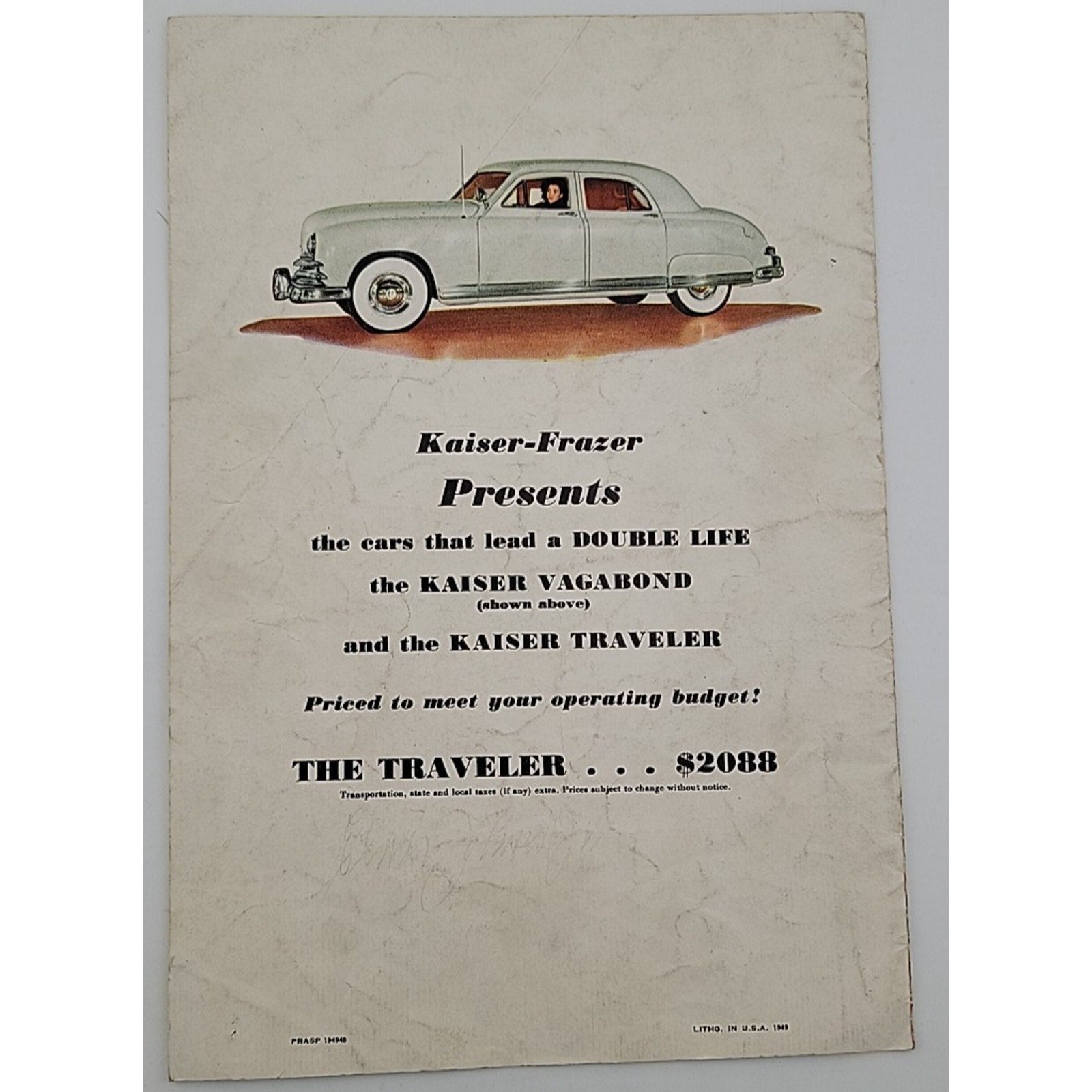Popular Science Monthly April 1949 Kaiser Utility Car