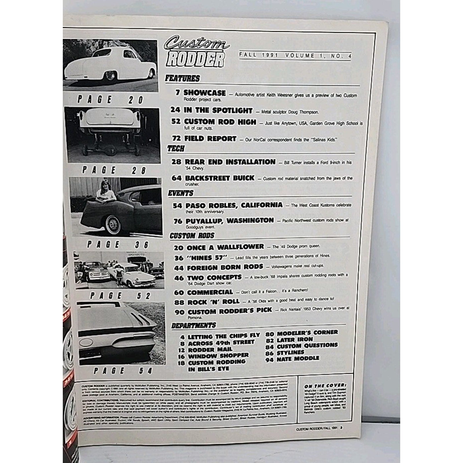 Custom Rodder Fall 1991 Vol 1 No 4