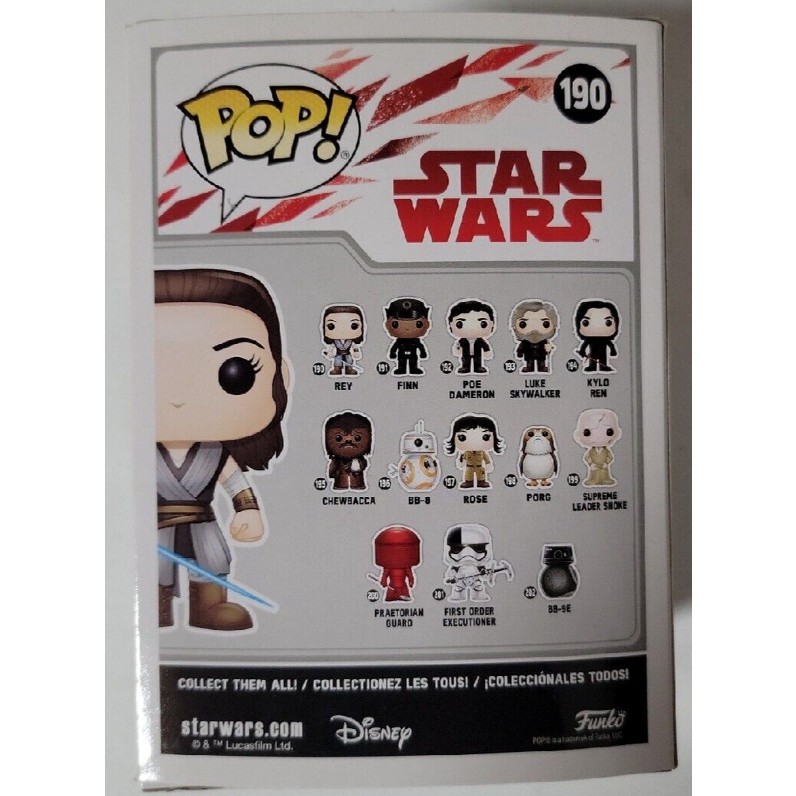 Funko POP! Star Wars: The Force Awakens - Rey #190