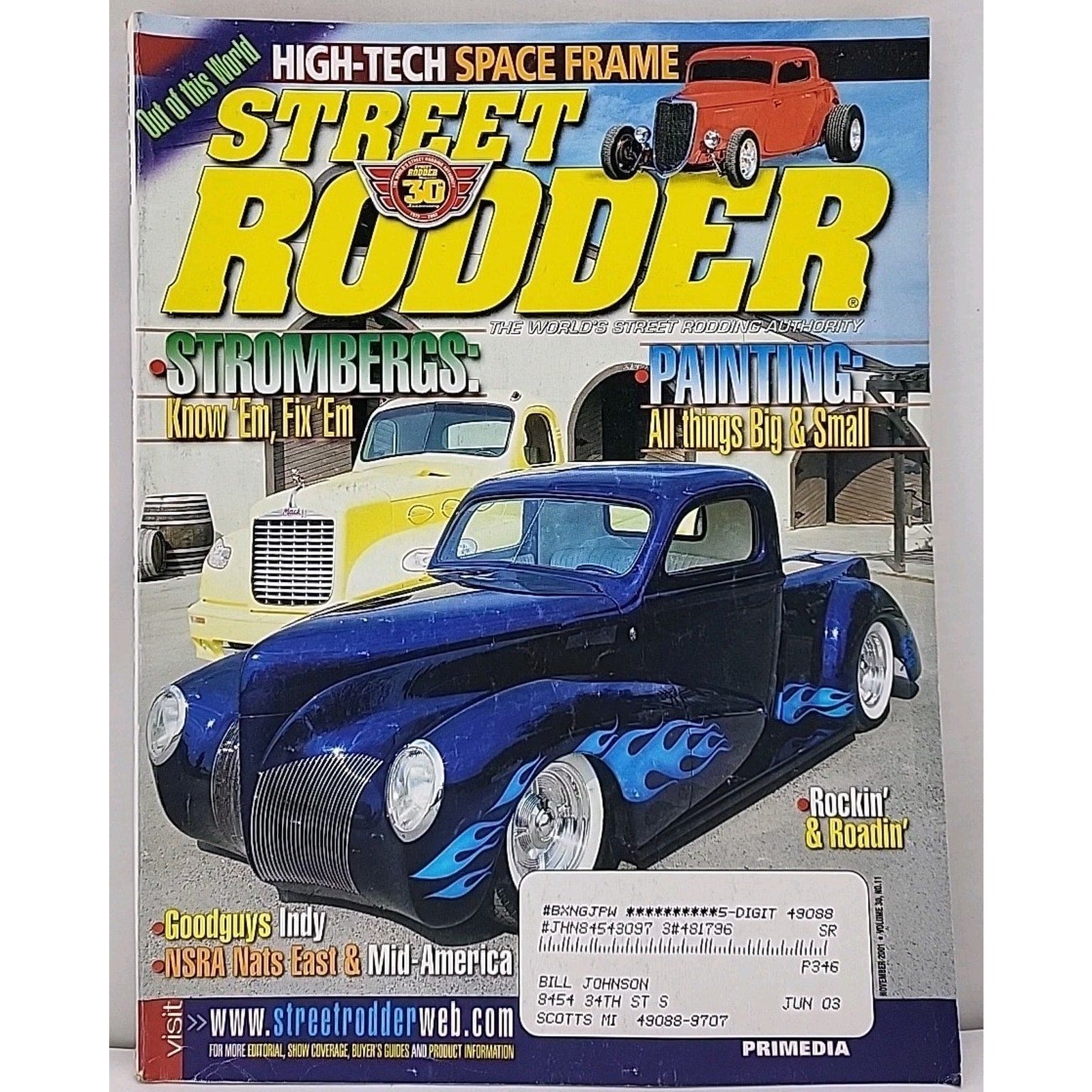 Street Rodder Magazine - November 2001 - Vol. 30 No. 11
