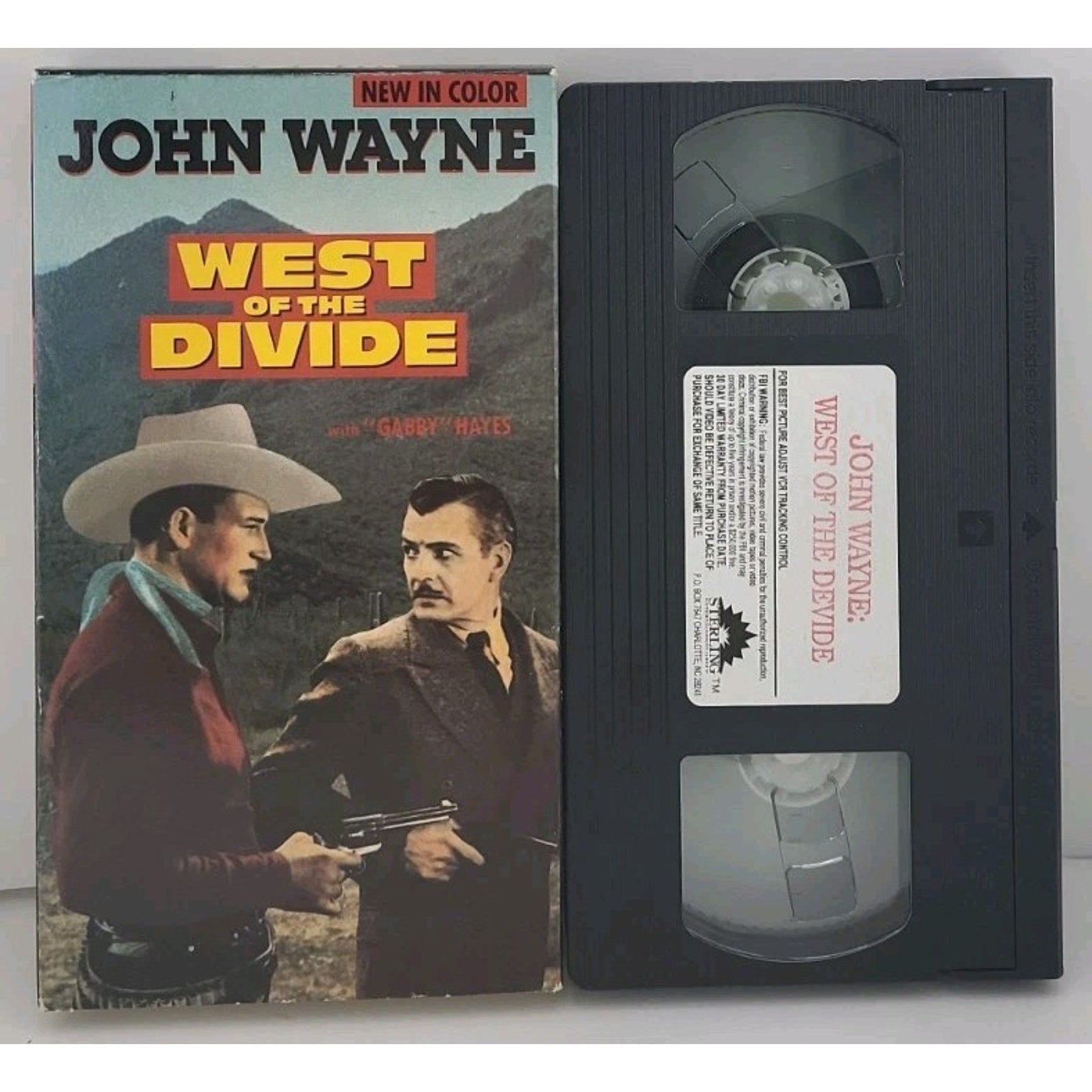 West of The Divide John Wayne VHS Western Color Version
