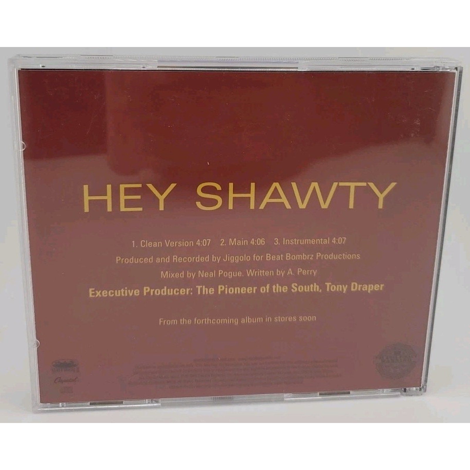 Jiggolo ‎– Hey Shawty (Promo CD Single, 2005, Capitol Records)