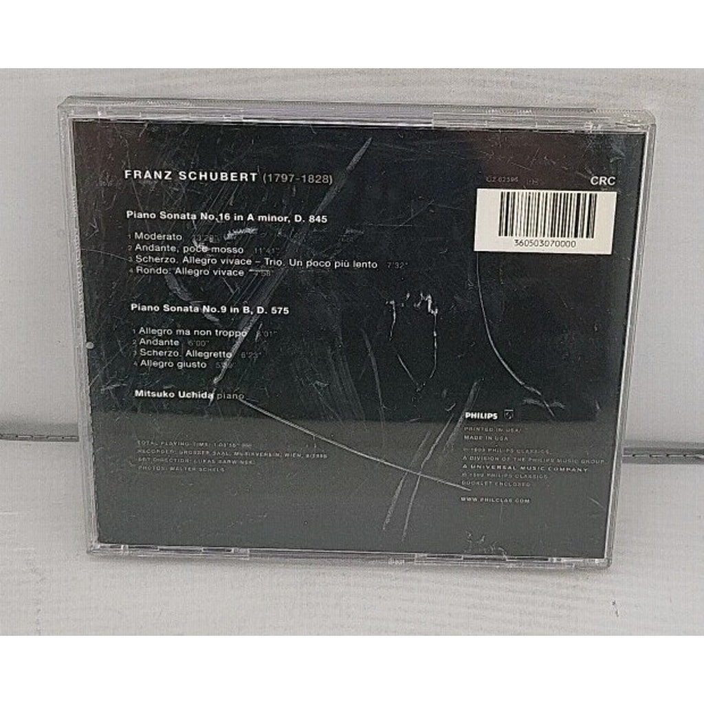Mitsuko Uchida Schubert Piano Sonatas D845 & D575 (CD, Dec-1999, Philips)