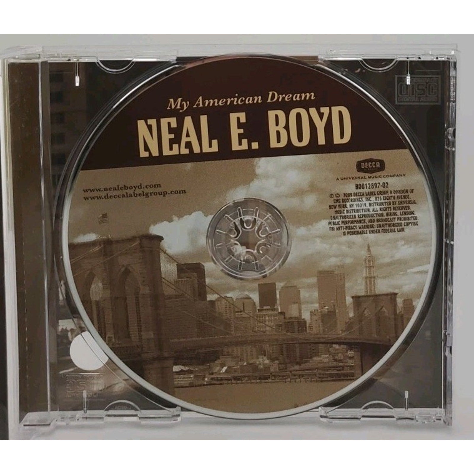 My American Dream * by Neal E. Boyd (CD, Jun-2009, Decca)