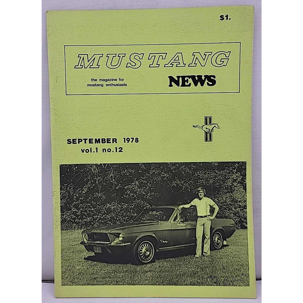 Mustang News Magazine - September 1978 - Vol. 1 No. 12
