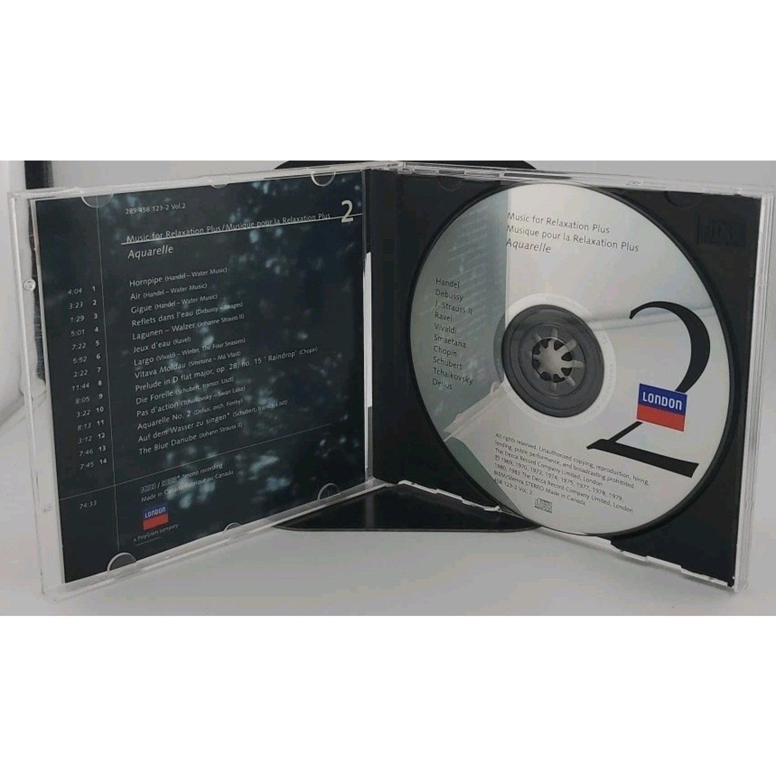 Music For Musique Pour La Relaxation Plus Aquarella CD