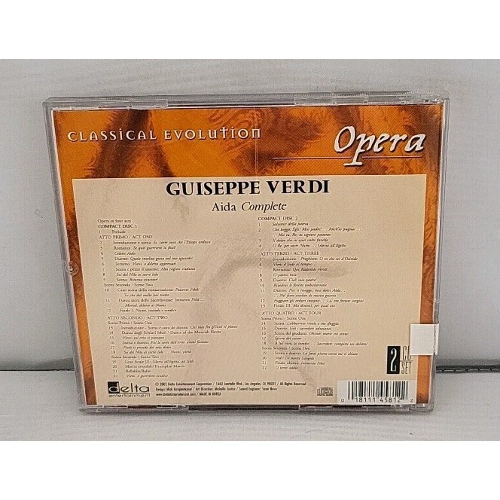 Aida-Comp Opera by G. Verdi (CD, 2002) 2 Disc