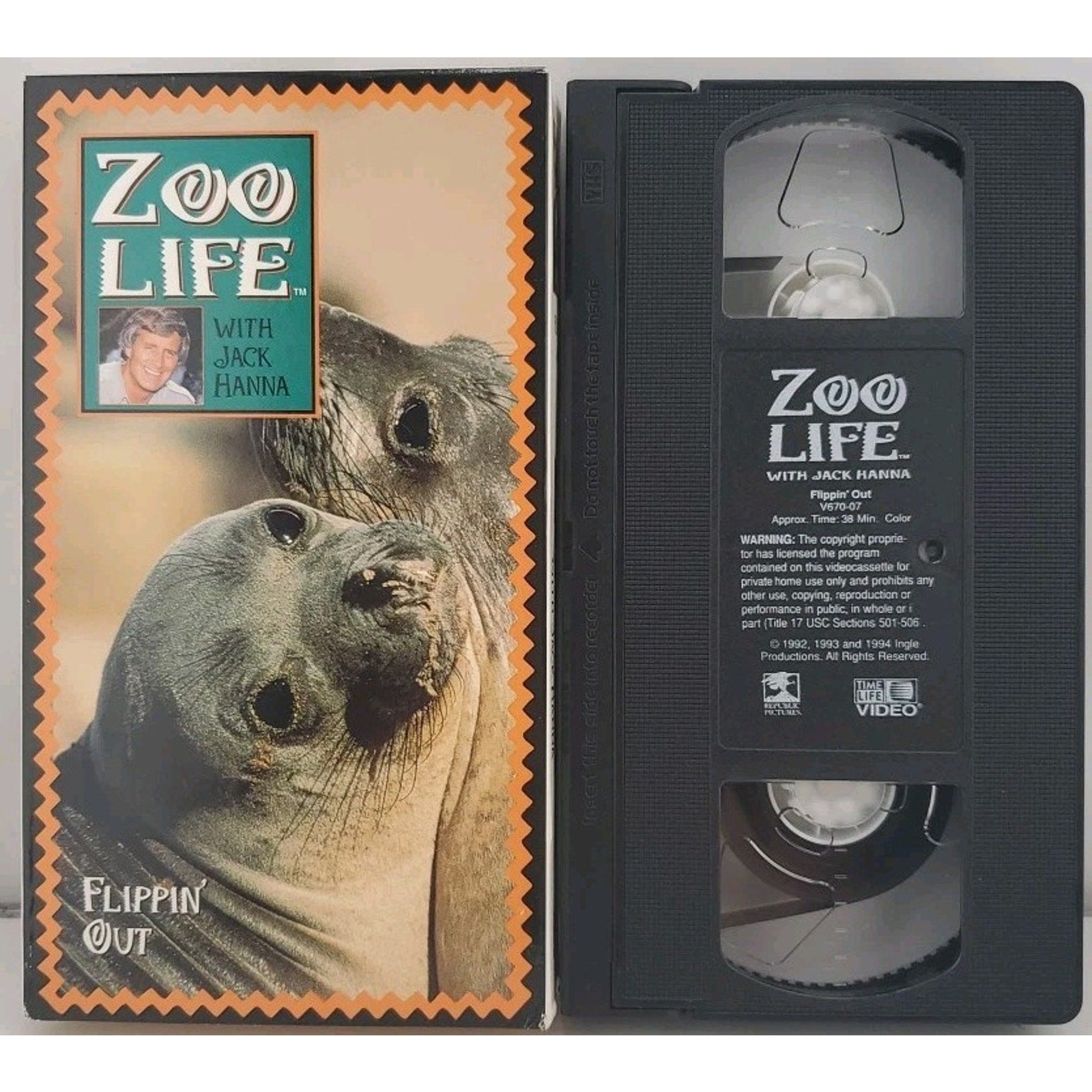 Zoo Life With Jack Hanna VHS 1994 Flippin' Out