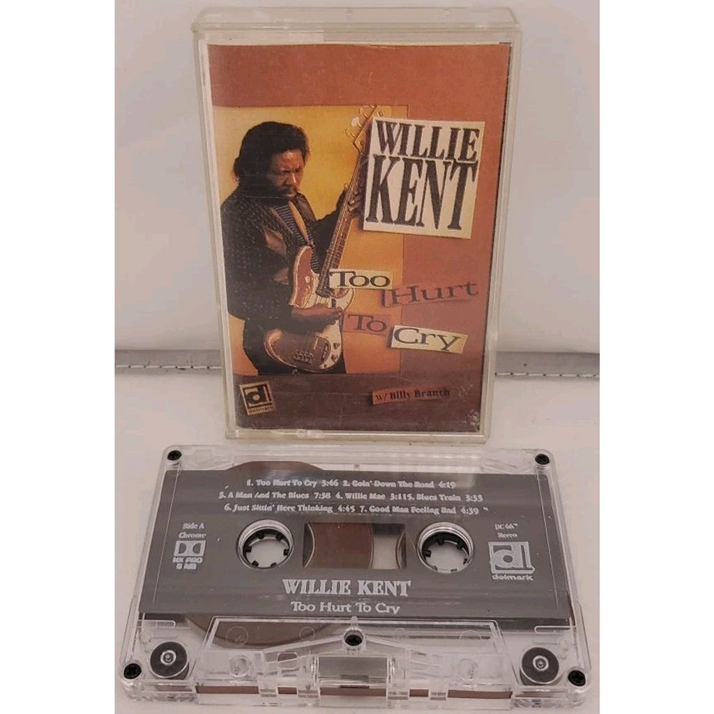 Too Hurt to Cry by Willie Kent (Cassette, Feb-1994, Delmark (Label))