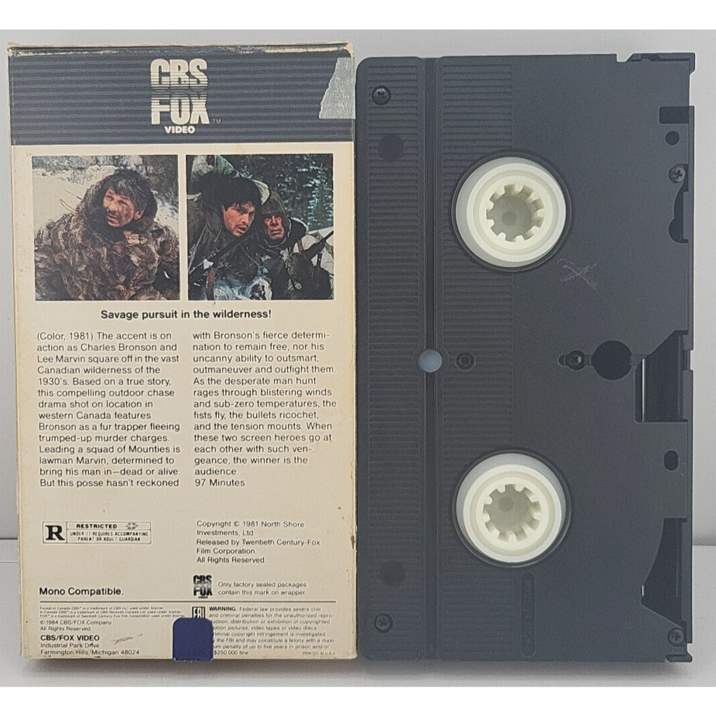 Death Hunt (VHS,1981) CBS FOX - Charles Bronson, Lee Marvin