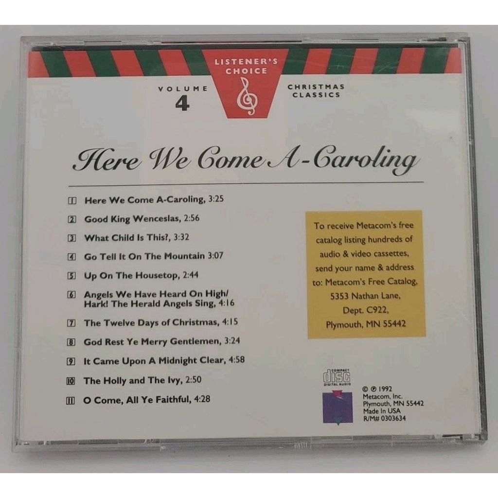 Christmas Classics Vol 4. Here We Come A-Caroling CD