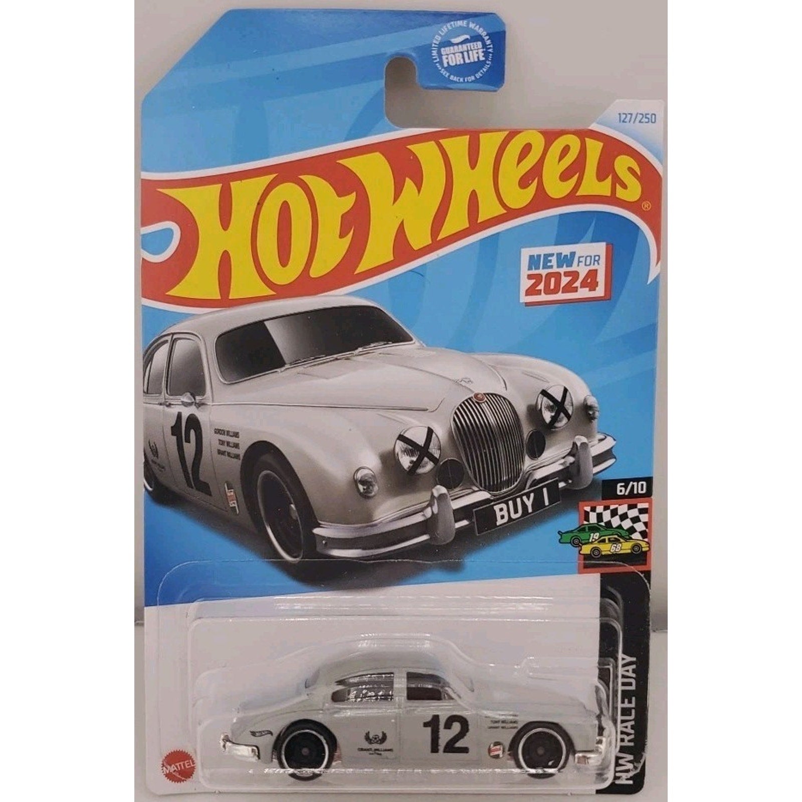 2024 Hot Wheels Jaguar MK1 Vehicle Silver