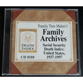 Family Archives: U.S. Social Security Death Index (BRODERBUND) / CD-ROM / PC MAC