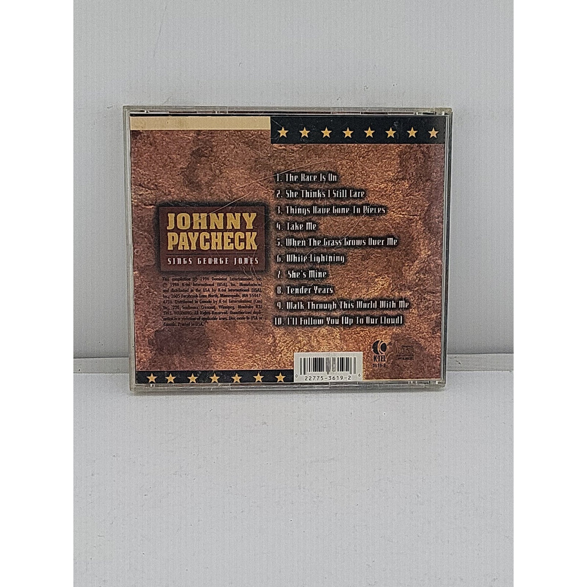 Sings George Jones by Johnny Paycheck (CD, May-1996, K-Tel Distribution)