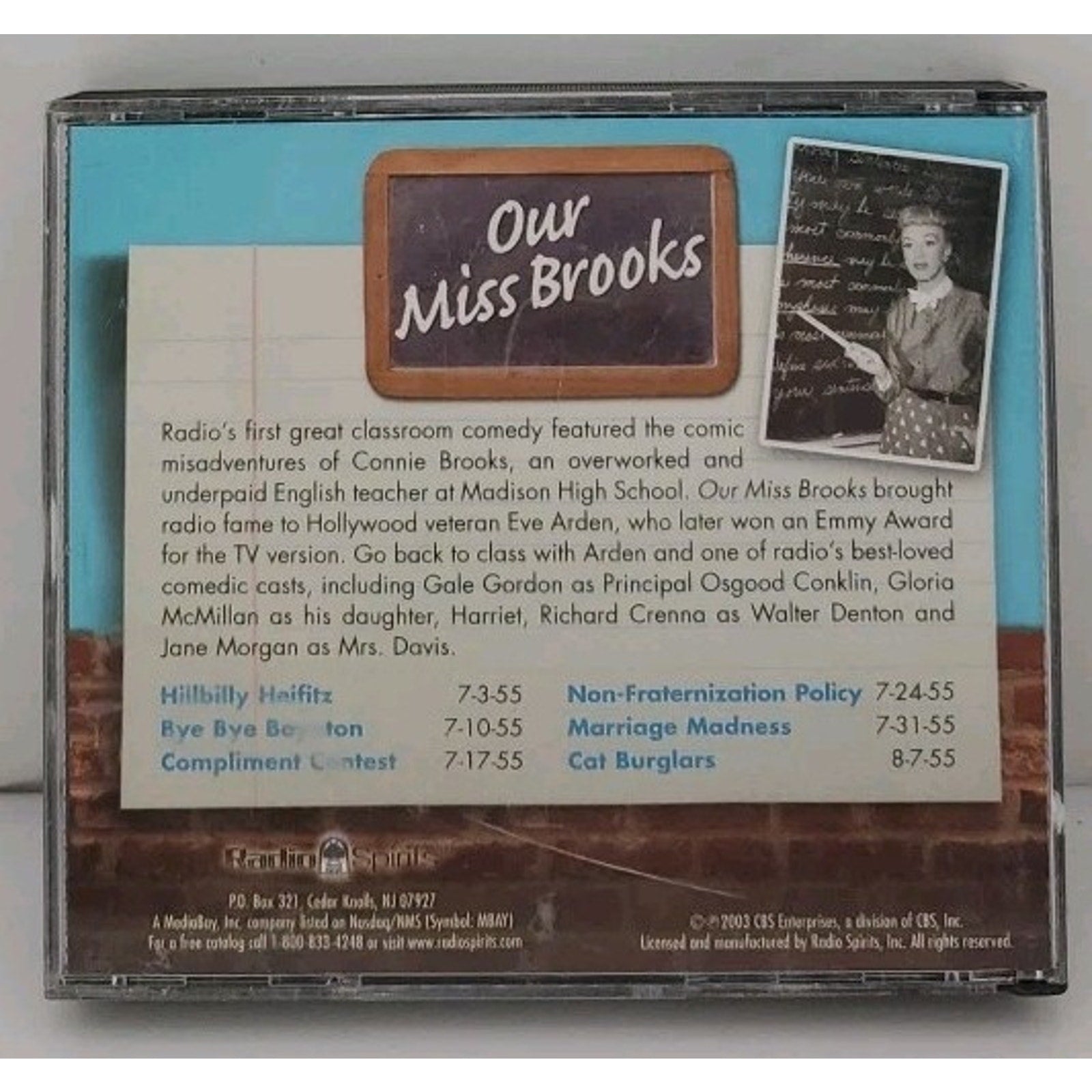 Our Miss Brooks CD Eve Arden 3 Disc Set