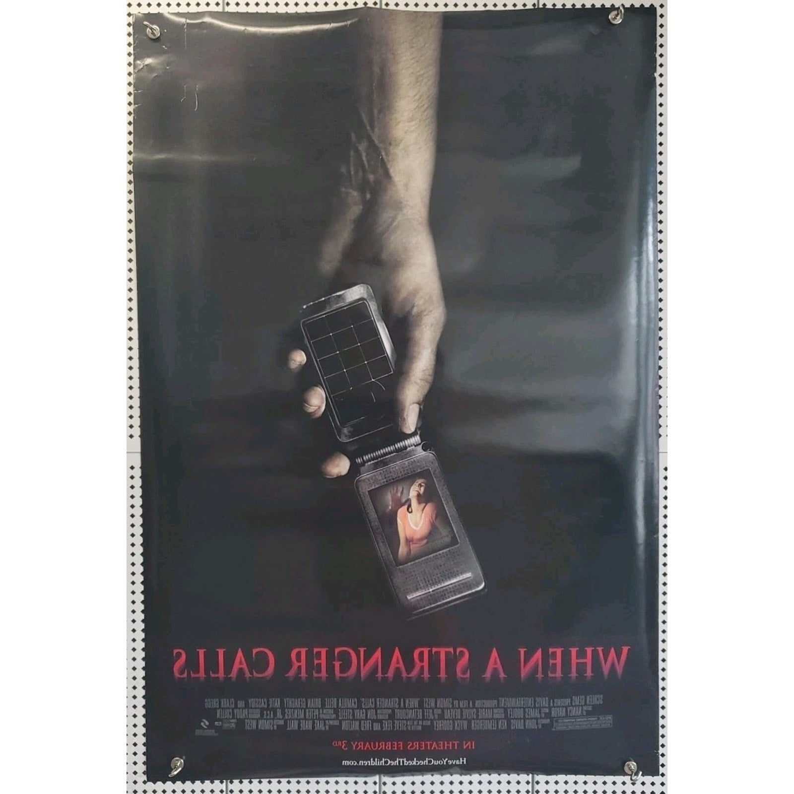 When A Stranger Calls 27x40 D/S Original Movie Poster 2006