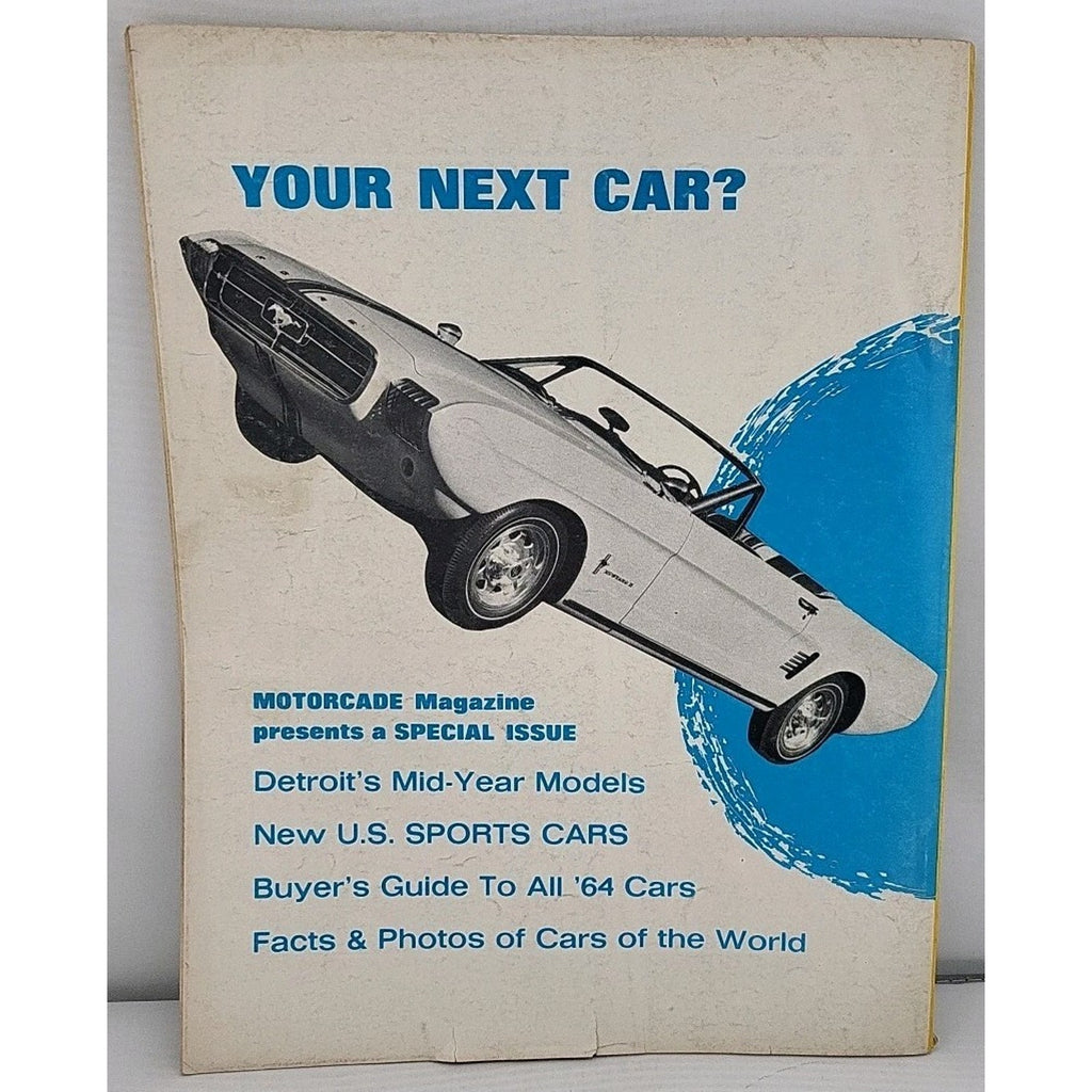 Motorcade 1964 Spring - First Reports On '64 1/2 Cars, New Engines, Sports Cars