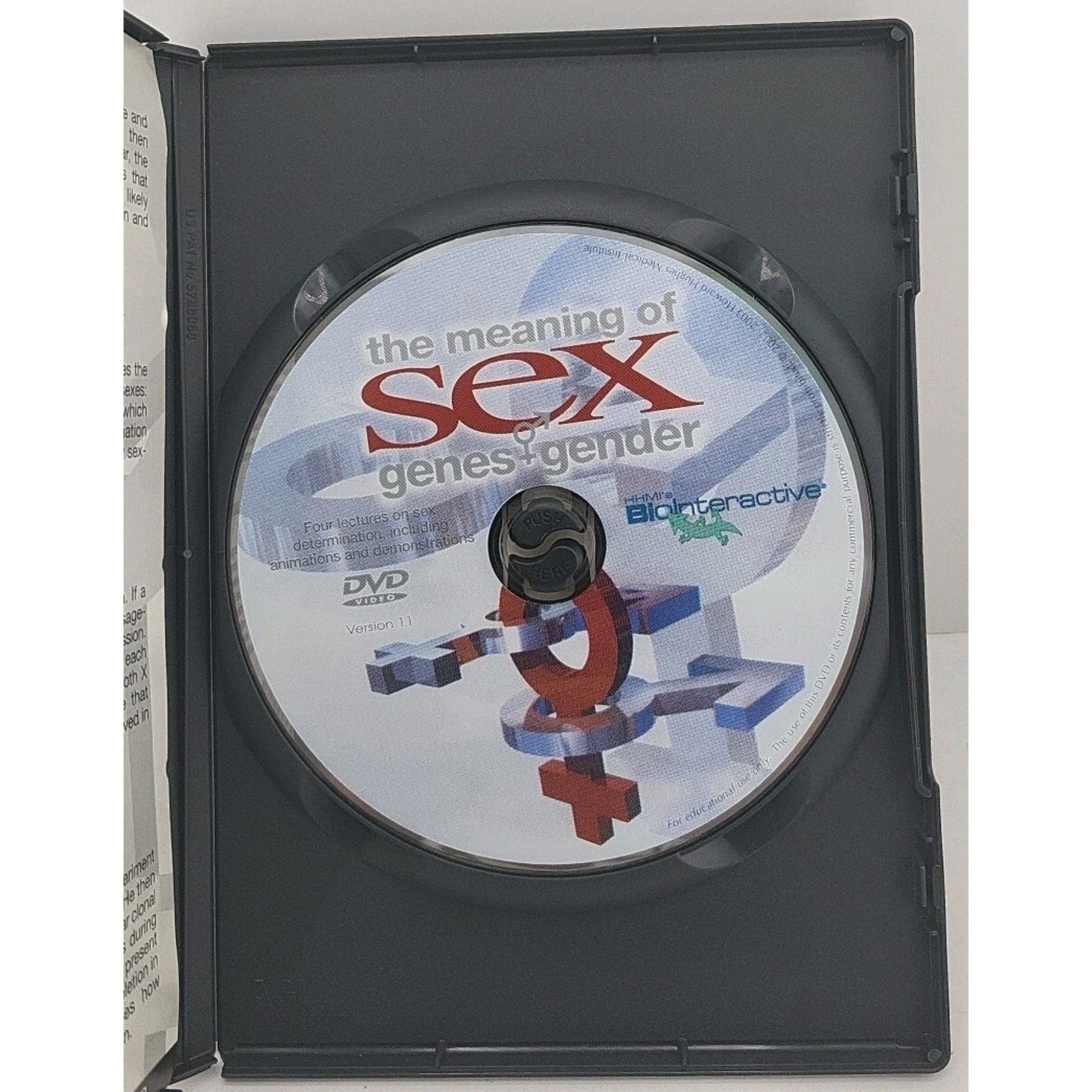 The Meaning of Sex Genes Gender: Sex Determination (DVD, 2003)