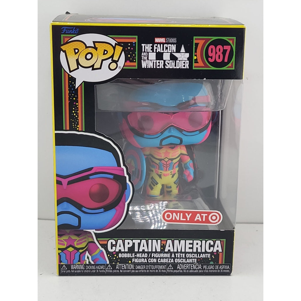 Funko Pop! Vinyl: Marvel - Captain America (Black Light) - Target (Exclusive)...