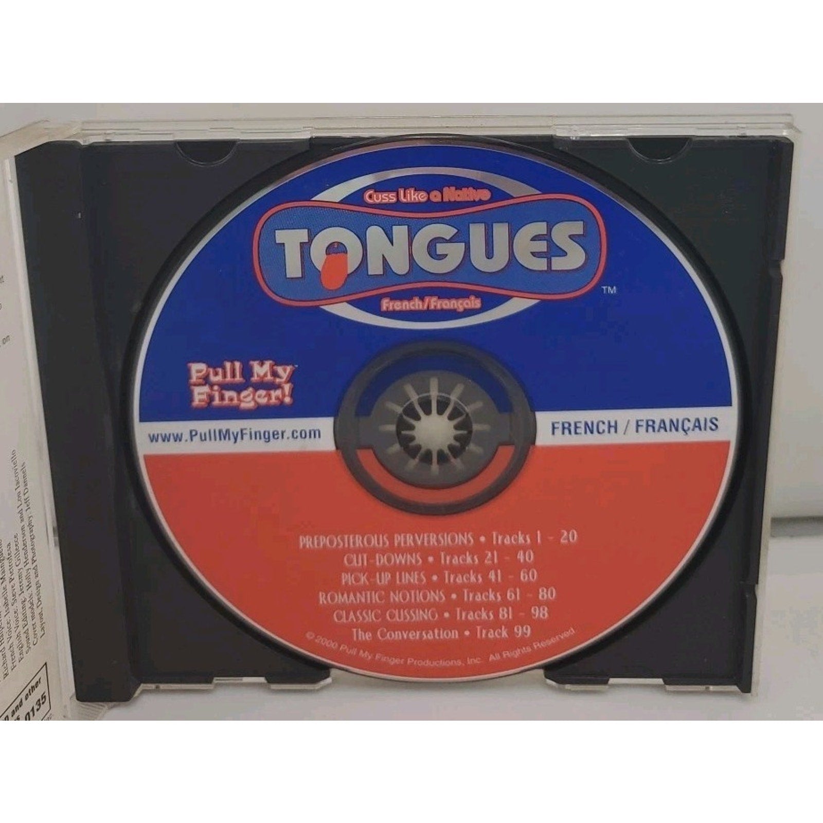 Cuss Like A Native Tongues (CD 2000) English to French 99 Tracks of Party Fun