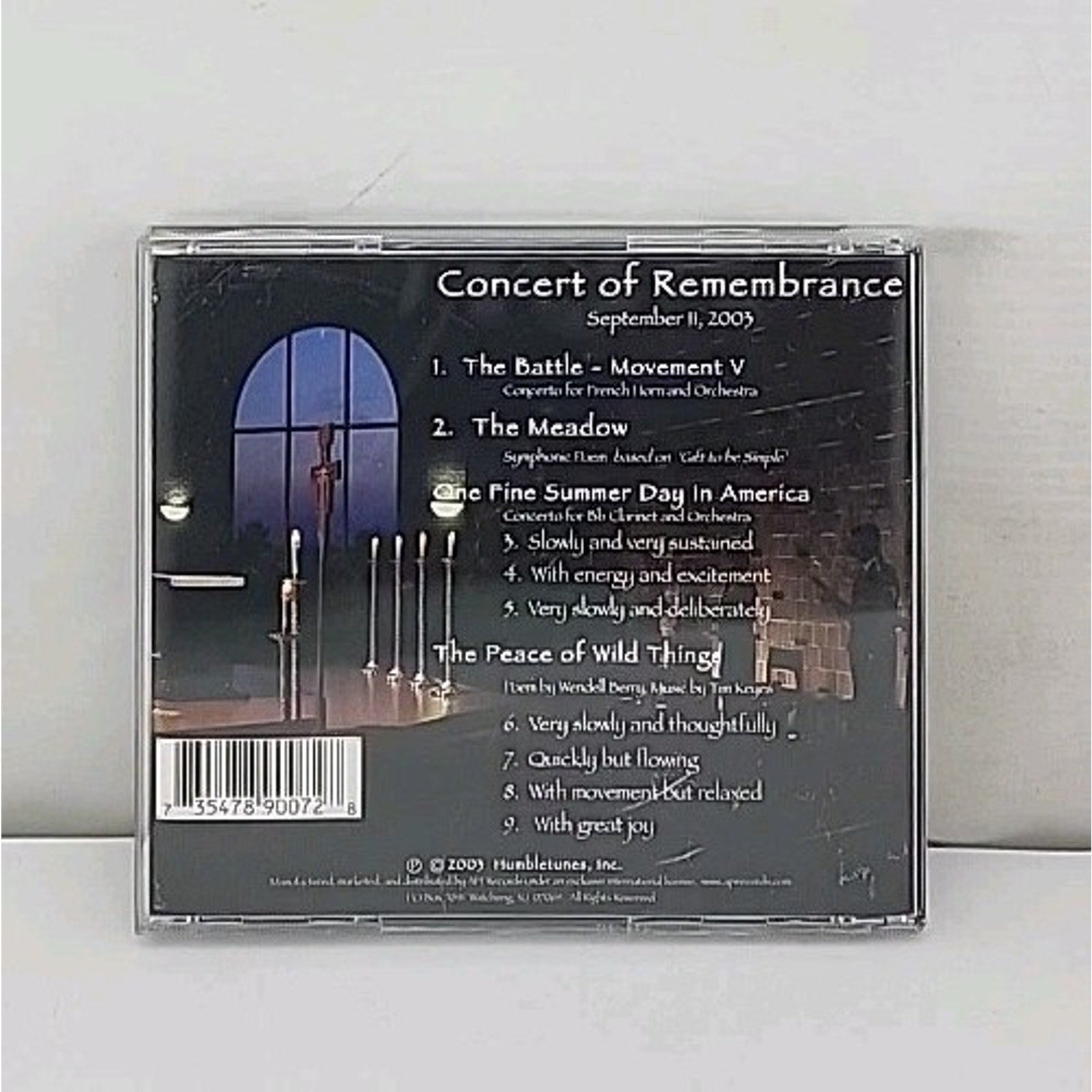 Concert Of Remembrance - September 11, 2003 CD