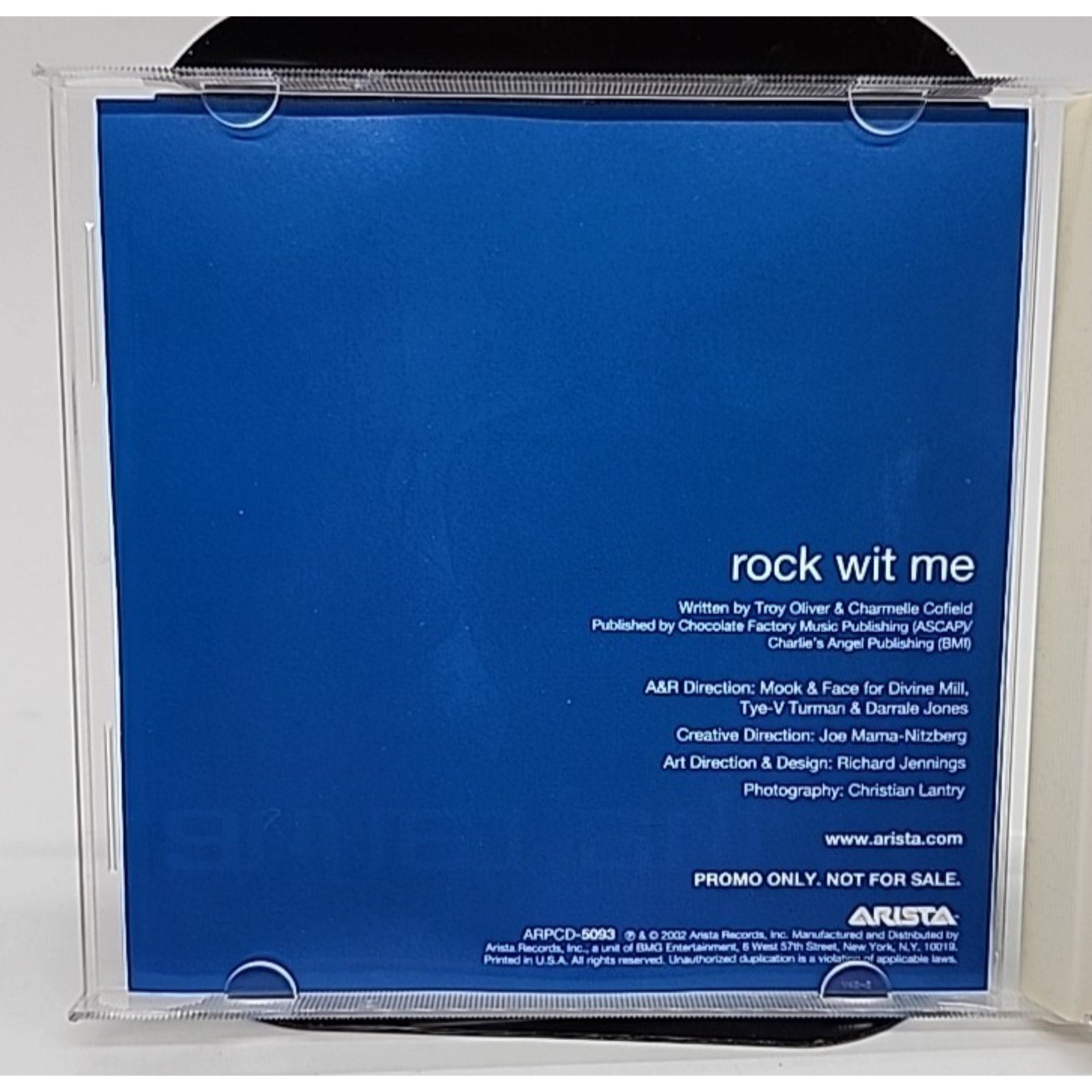 Tha Rayne Rock Wit Me w/ Rare Radio Edit & Instrumental Promo DJ CD single 2002