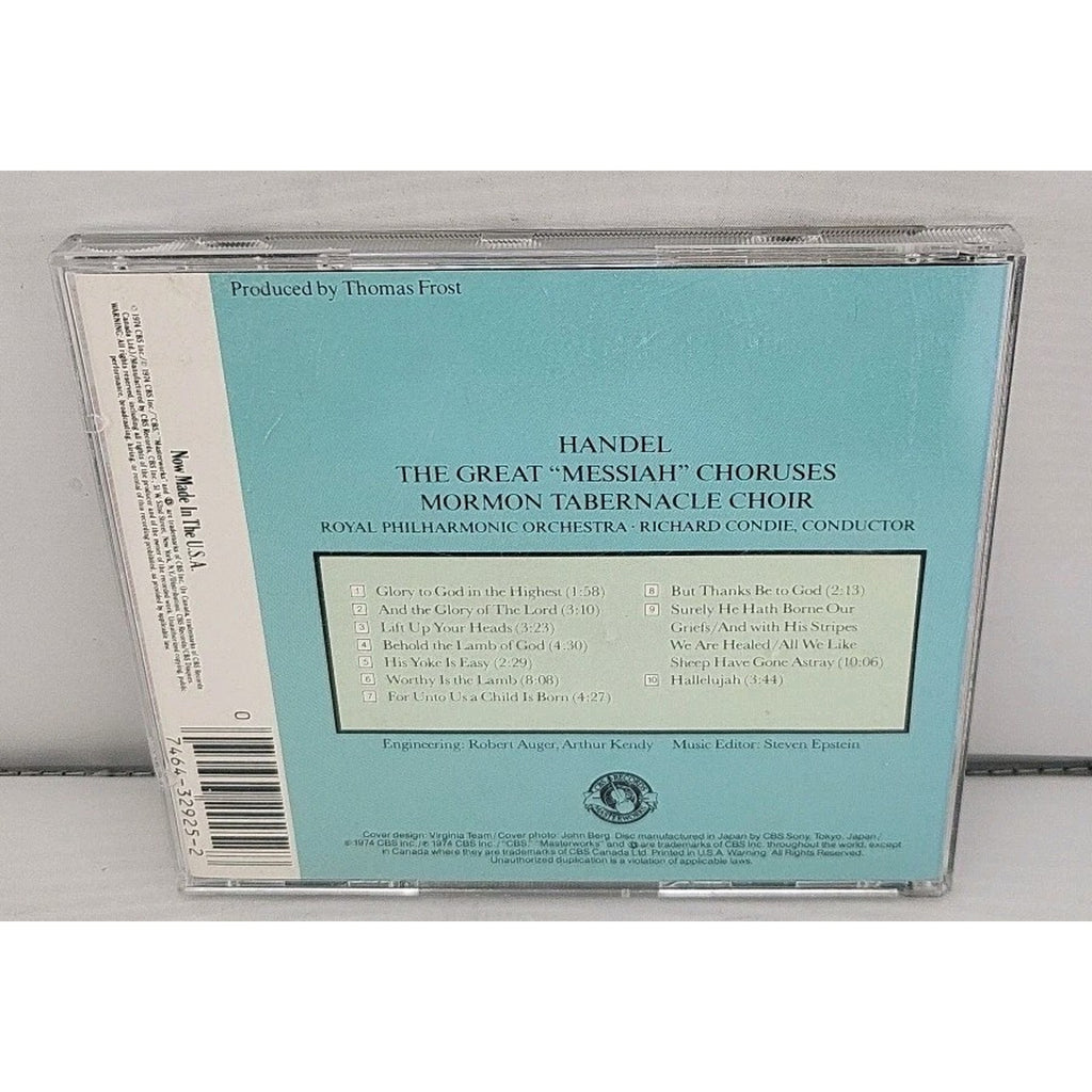 Handel: The Great "Messiah" Choruses by Richard Condie CD