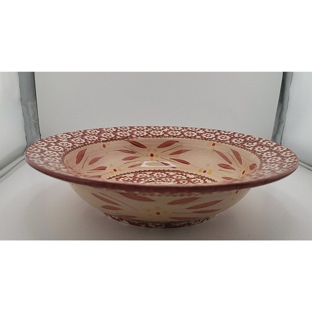 Temptations Old World Red Rim Soup Bowls (3)