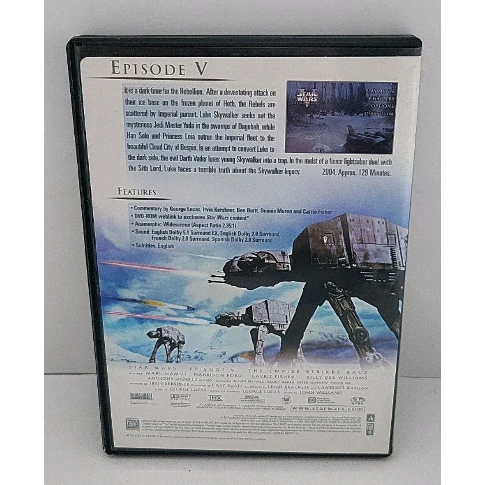 Star Wars Episode V The Empire Strikes Back DVD