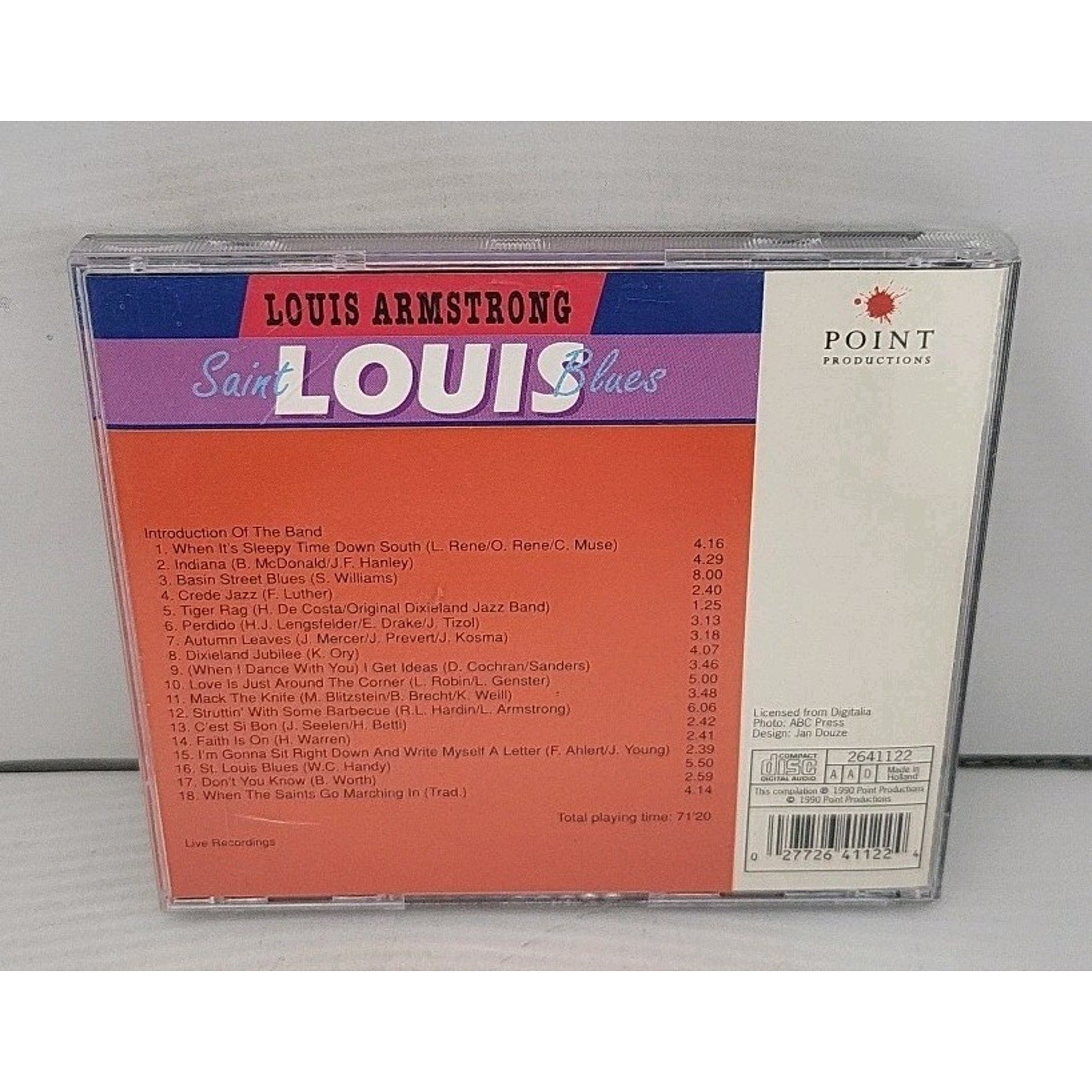 Louis Armstrong - Saint Louis Blues Music (CD 1990)