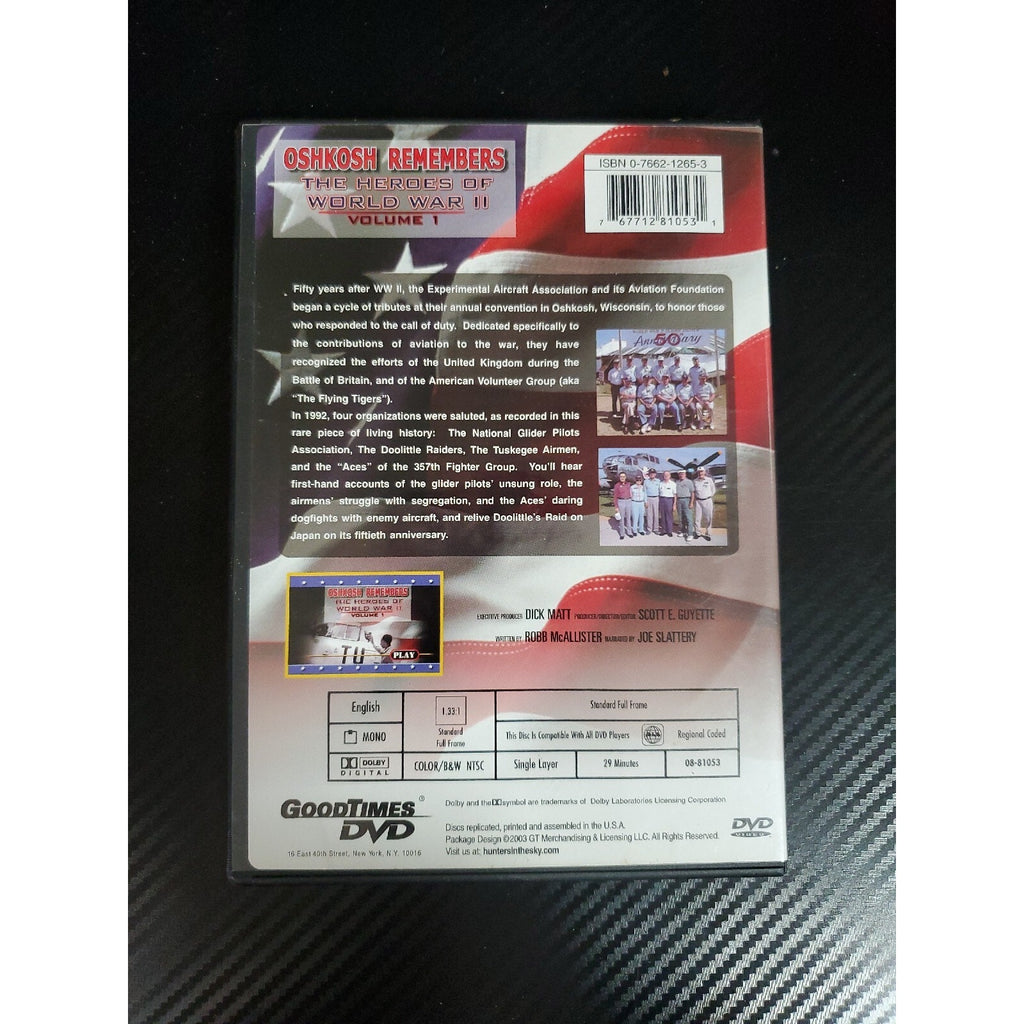 Oshkosh Remembers The Heroes Of World War II Volume 1 DVD