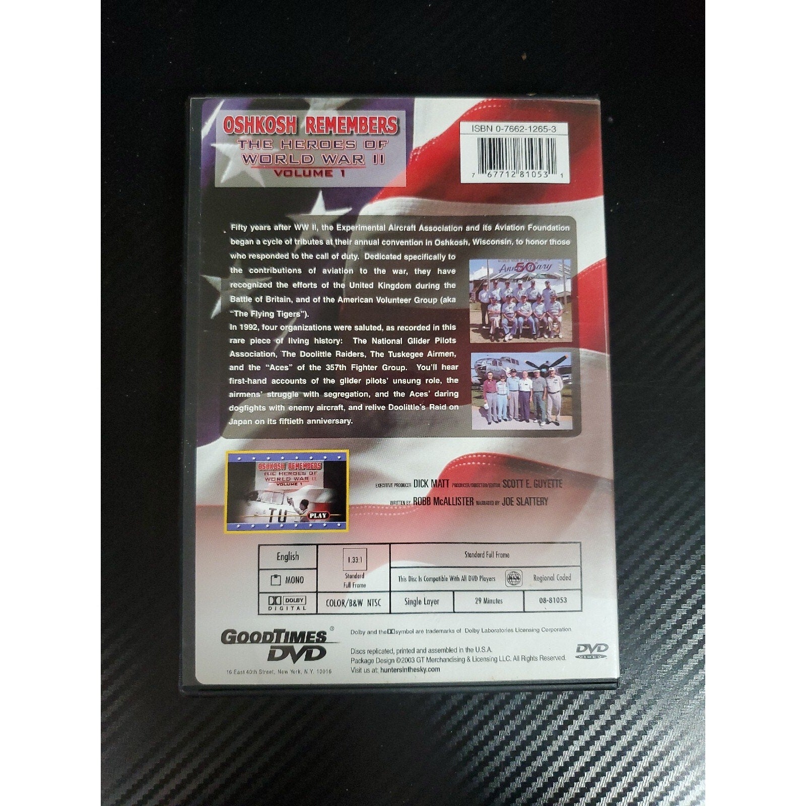 Oshkosh Remembers The Heroes Of World War II Volume 1 DVD