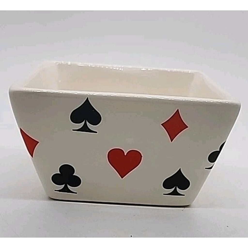 4 Piece Card Bowl Set WMG 06 Serving Bowls Las Vegas Gambler Style