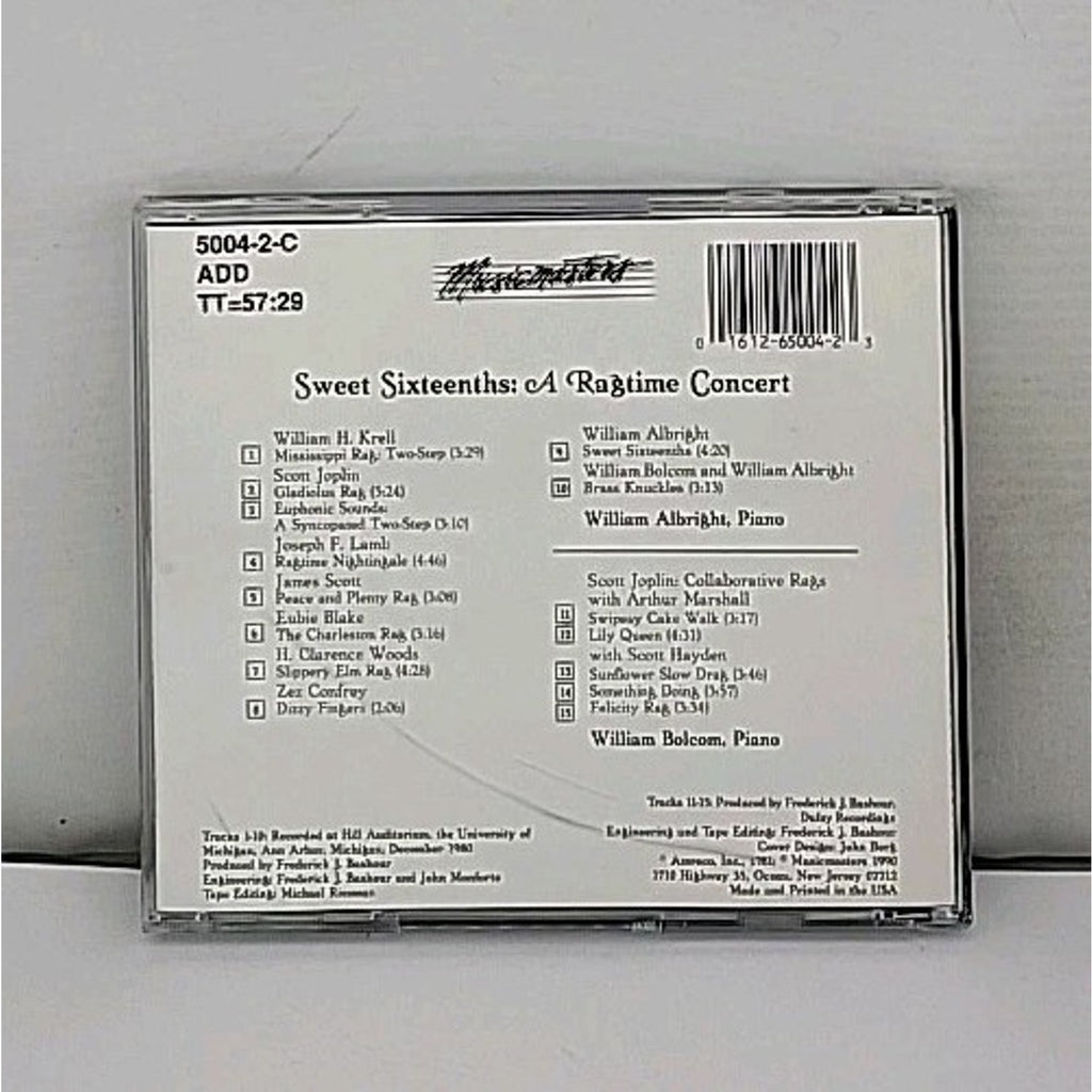 Sweet Sixteenths: A Ragtime Concert by William Albright (Composer) (CD,...