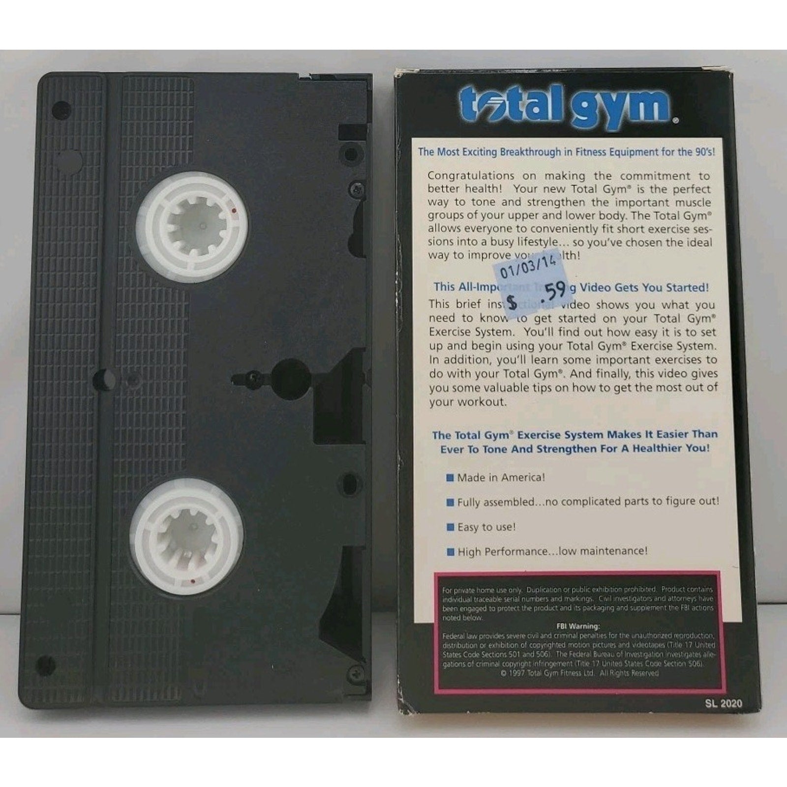 Total Gym VHS For the Body You've Always Wanted (VHS)