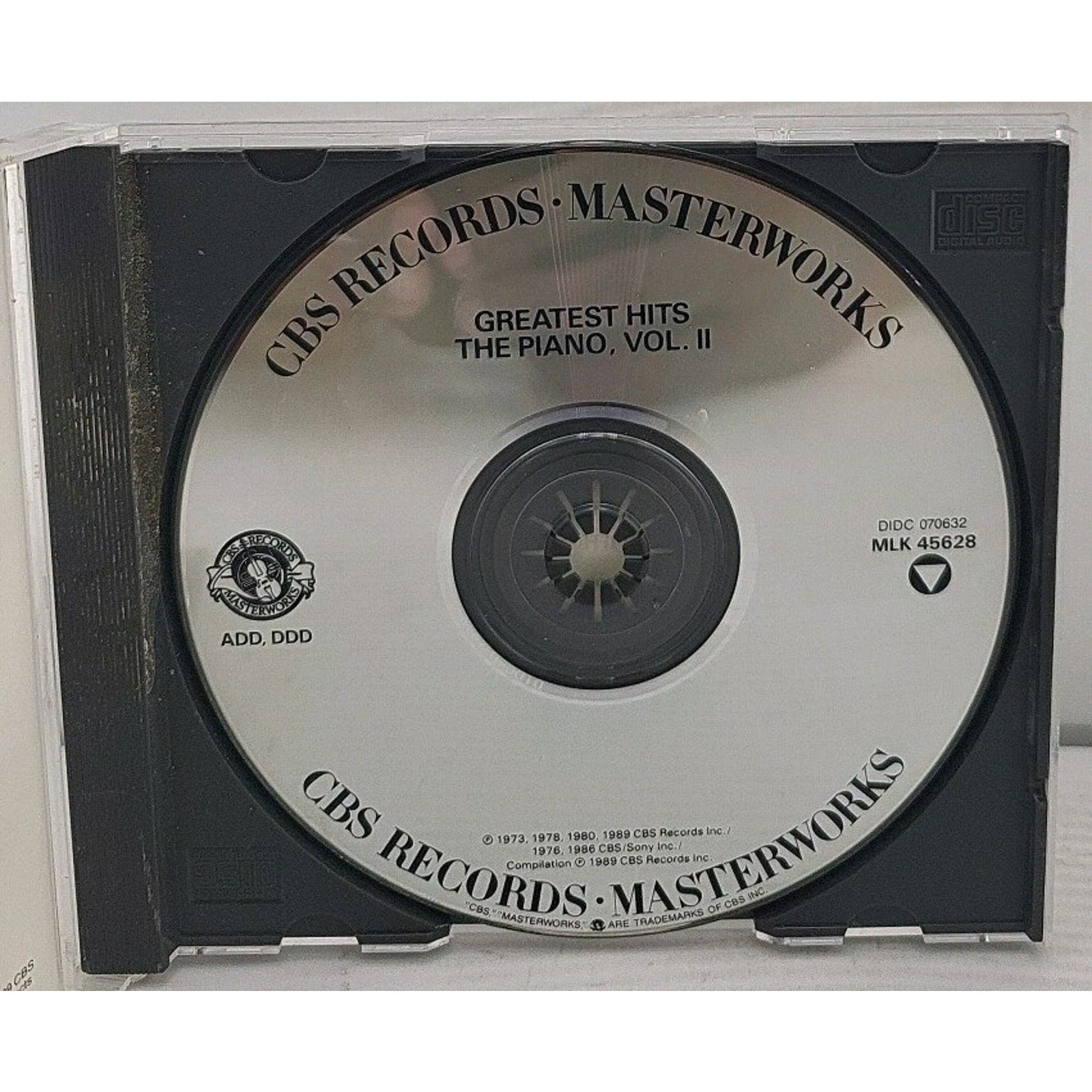 Piano Vol. II Greatest Hits CD 1989 Classical CBS Masterworks