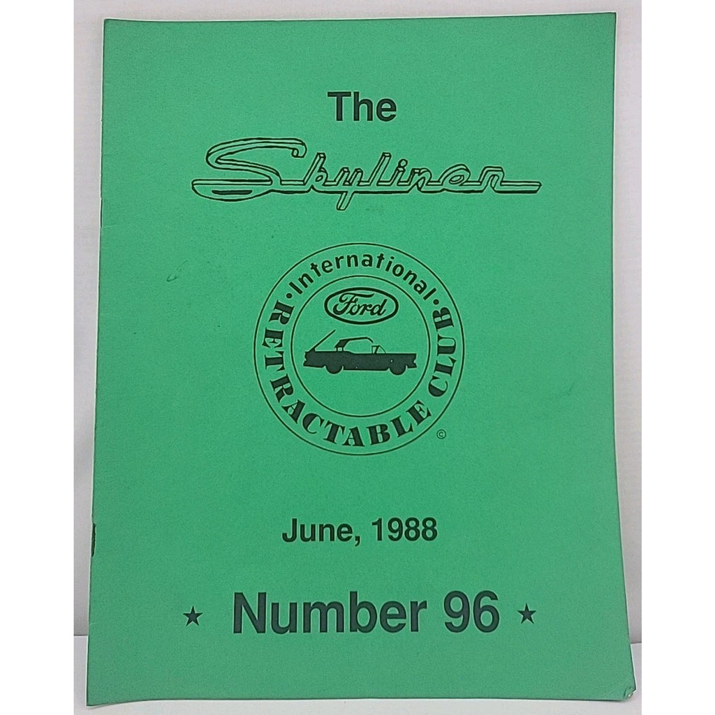 The Skyliner - International Retractable Club - June 1988 Number 96
