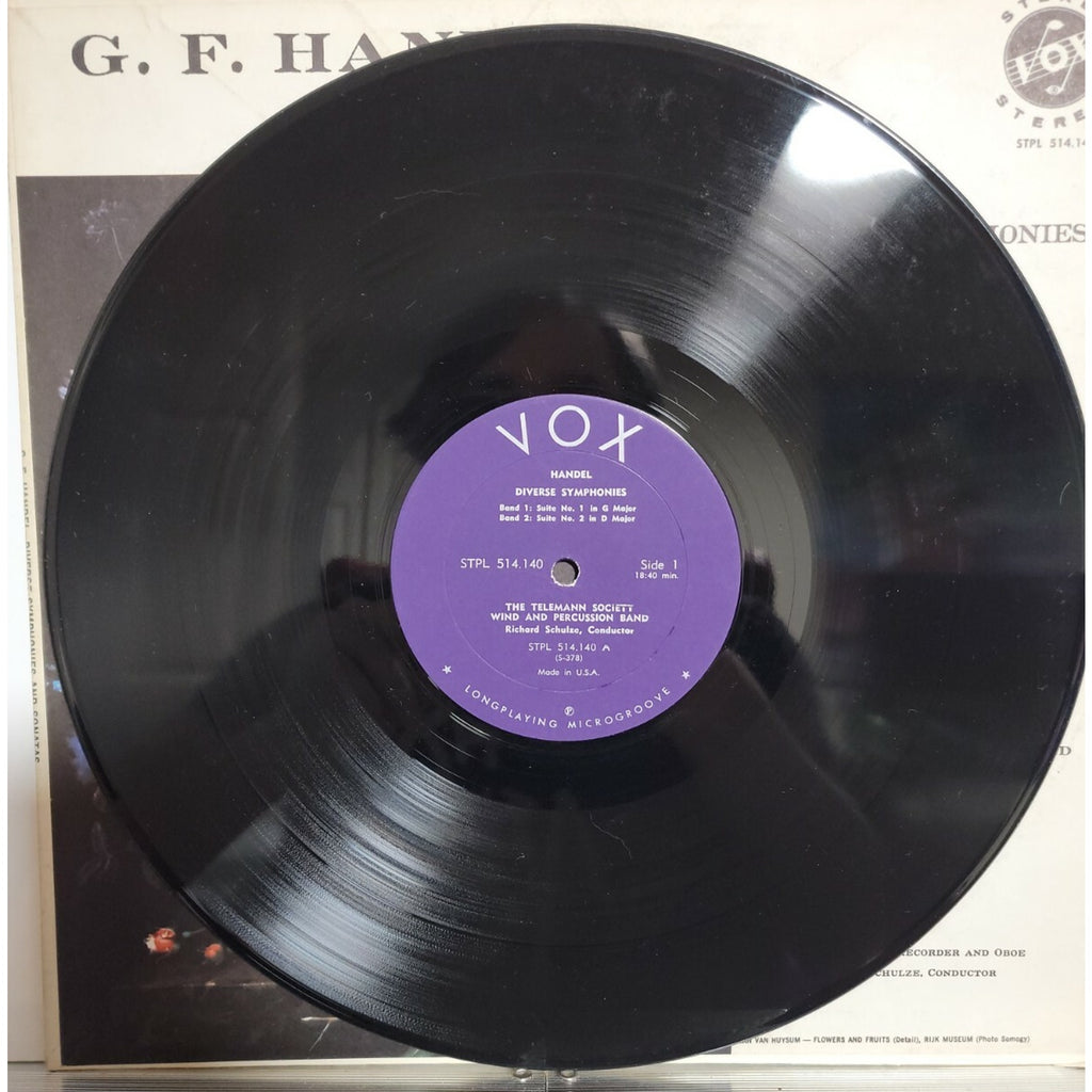 G. F. Handel - Diverse Symphonies - Sonatas For Recorder and Oboe (Vinyl)