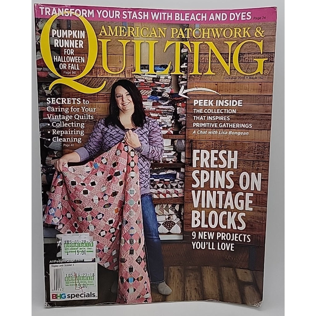 American Patchwork & Quilting Magazine Issue 142 October 2016