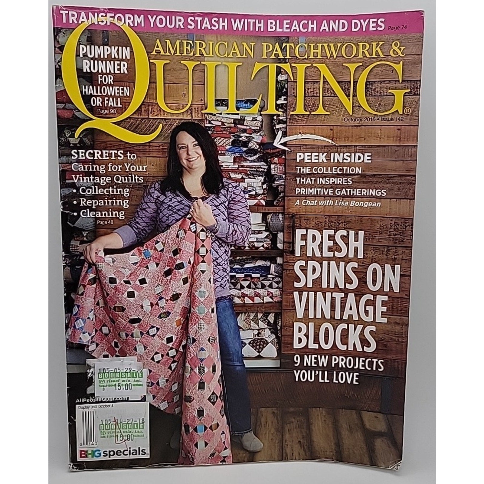 American Patchwork & Quilting Magazine Issue 142 October 2016