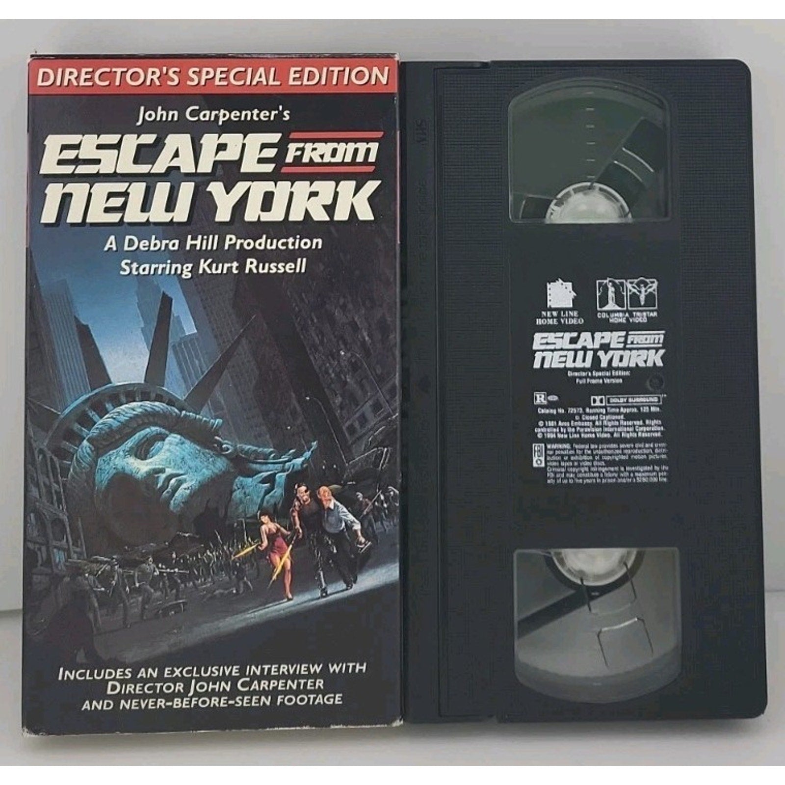 Escape from New York (VHS, 1994, Directors Special Edition)
