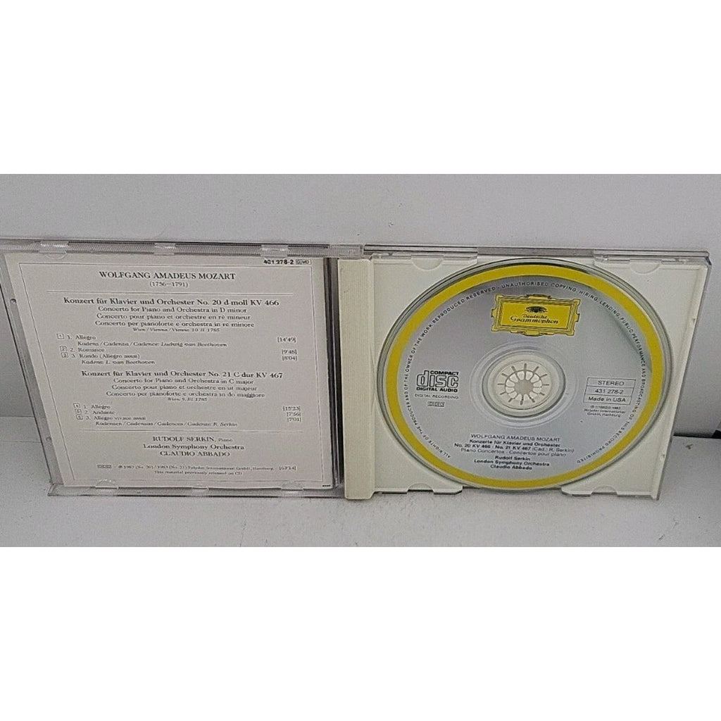 Con Pno 20/21 by W.A. Mozart (CD, 1991)