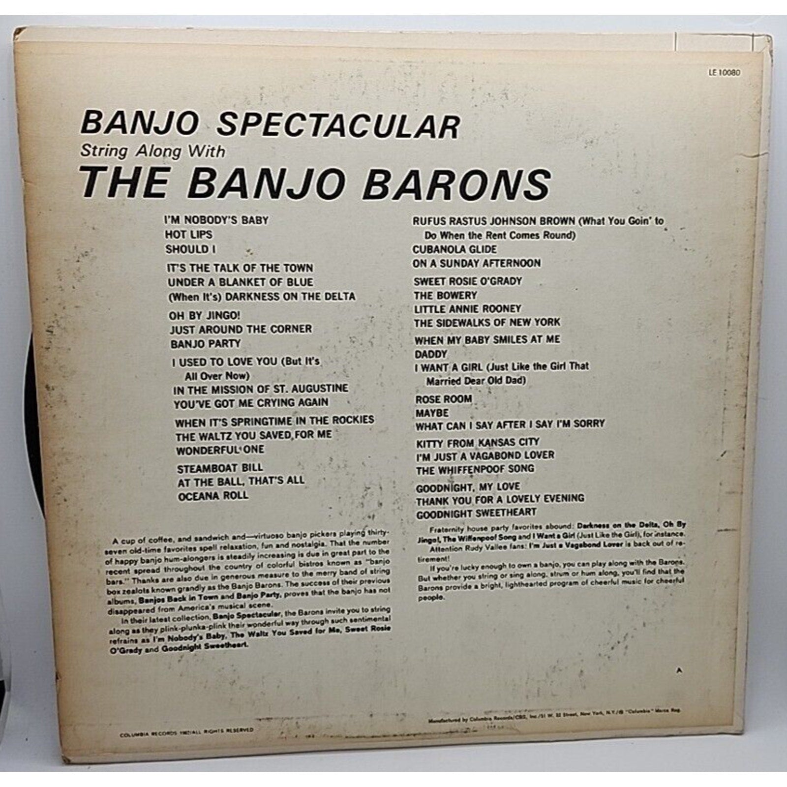 Banjo Barons Banjo Spectacular! LE10080 Columbia (Record)