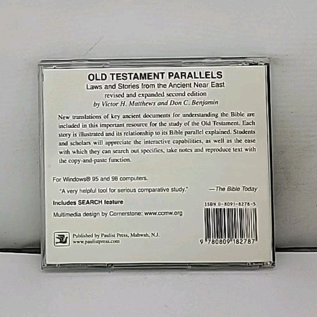 Old Testament Parallels by Don C. Benjamin and Victor H. Matthews (2000, CD-ROM)