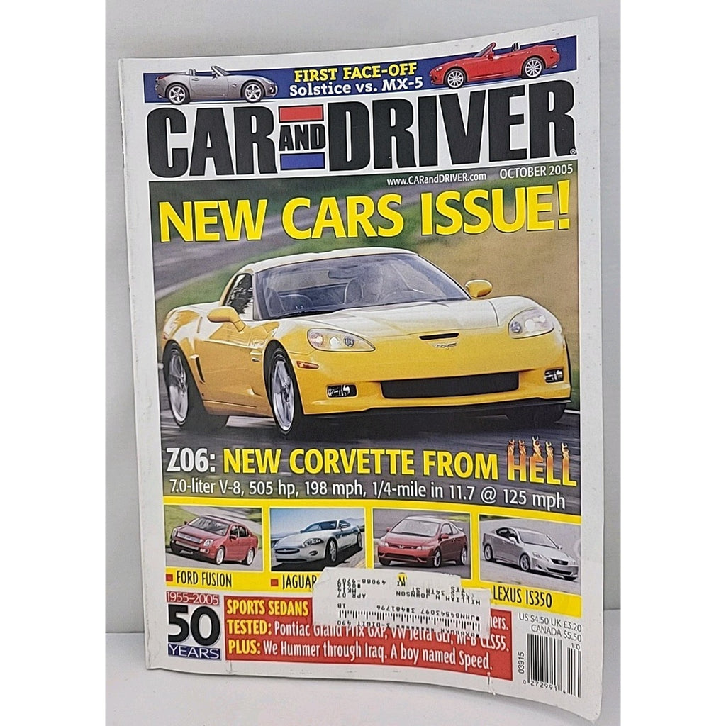 Car And Driver Magazine - October 2005 - Volume 51 Number 4