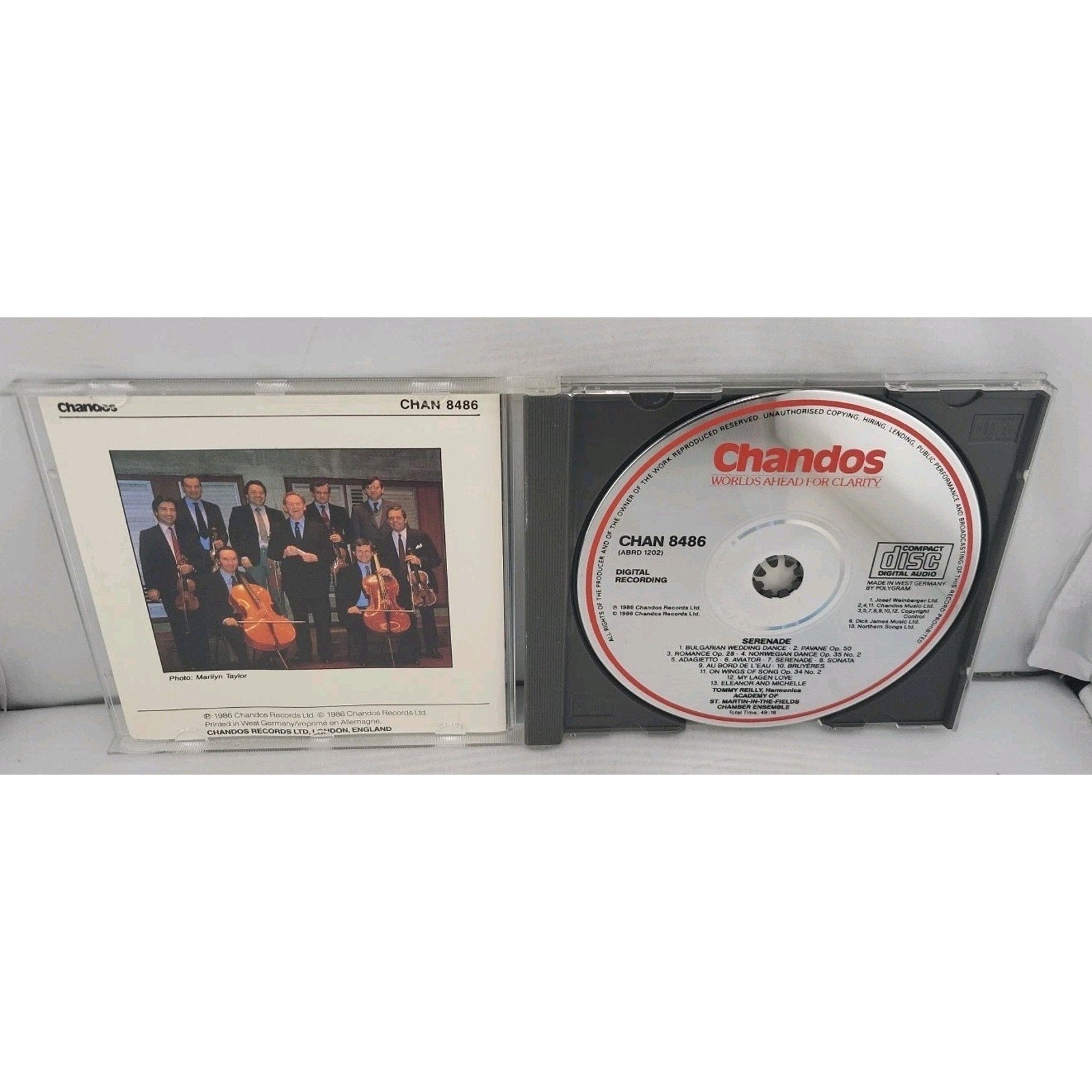 Chandos Serenade Tommy Reilly CD Classical Chamber Music 1986