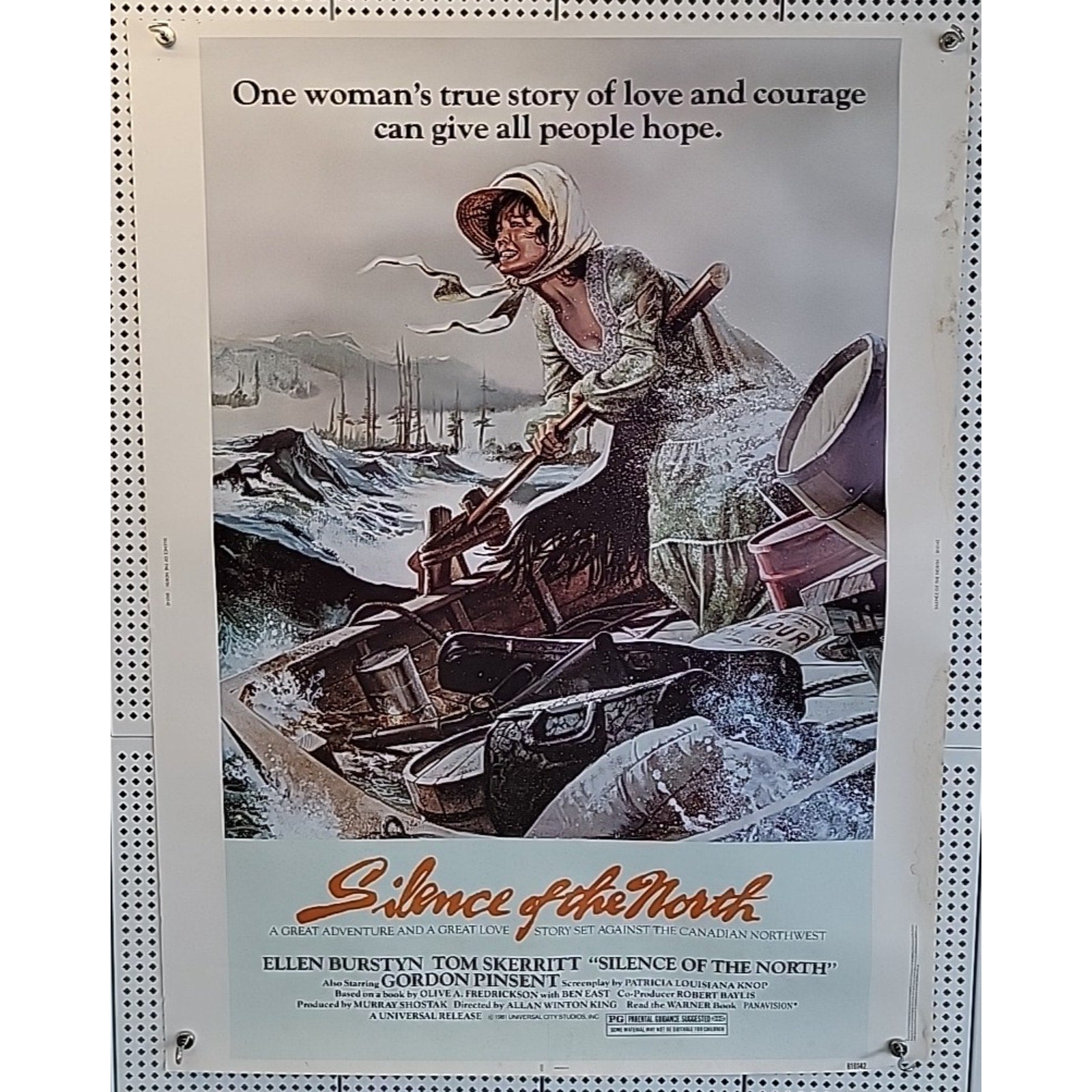 Silence of the North Original Movie Poster (1981) 27x41 Ellen Burstyn