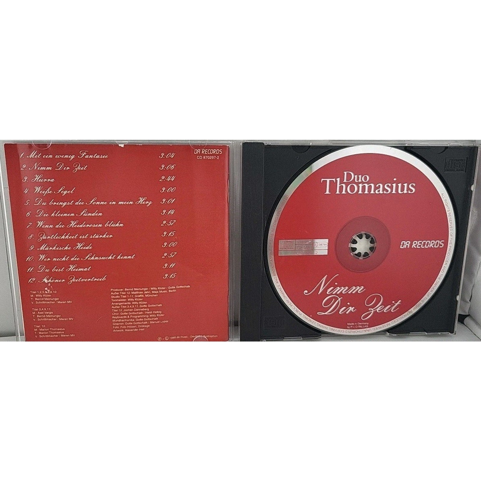 Duo Thomasius Nimm Dir Zeit CD